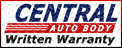 Central Auto Body Written Warranty
